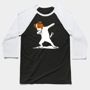 Cute Dabbing Jack Russell Dog Baseball T-Shirt